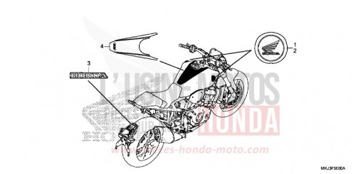 MARQUE/RAYURE CB1000RAL de 2020